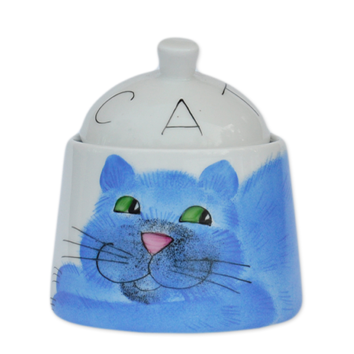 Emma cats blau Zuckerdose 330 ml