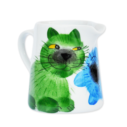 Emma cats grün/blau Sahnekanne 0,25 l